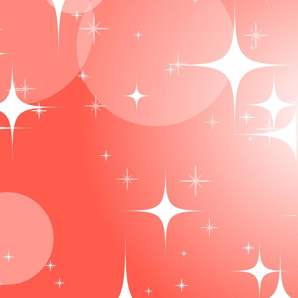 Colorful abstract background with circles and stars. Bright design. Simple flat vector illustration.