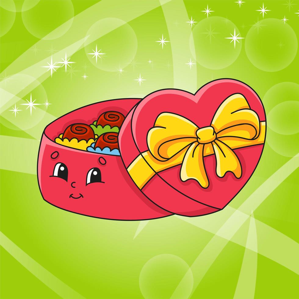Cute character. Colorful vector illustration. Cartoon style. Isolated on color abstract background. Design element. Template for your design, books, stickers, posters, cards, clothes.
