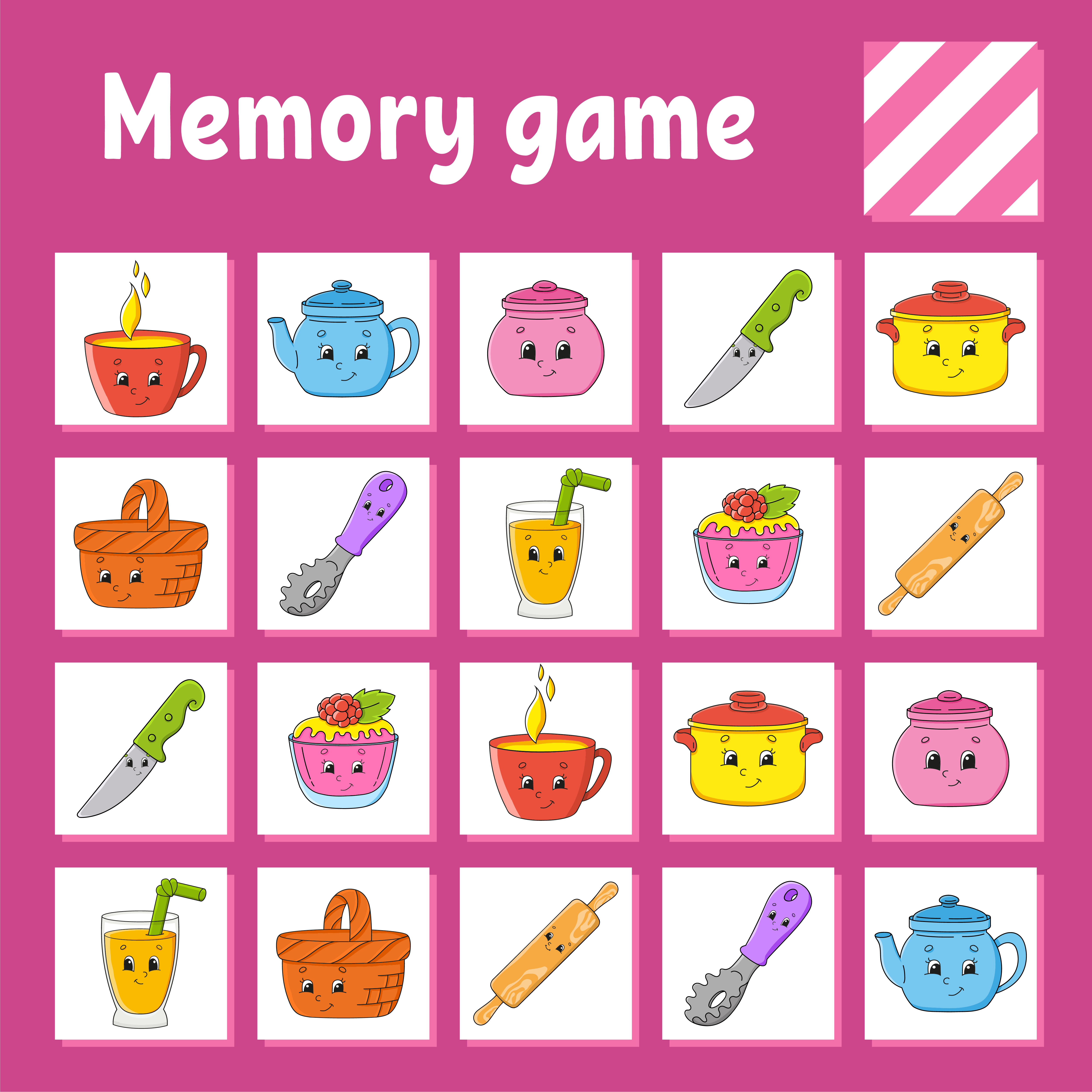 Memory game for kids. Education developing worksheet. Activity page with pictures. Puzzle game for children. Logical thinking training. Isolated vector illustration. Funny character. Cartoon style. 3773330 Vector Art at Vecteezy Memory game for kids. Education developing worksheet. Activity page with pictures. Puzzle game for children. Logical thinking training. Isolated vector illustration. Funny character. Cartoon style. 3773330 Vector Art at Vecteezy