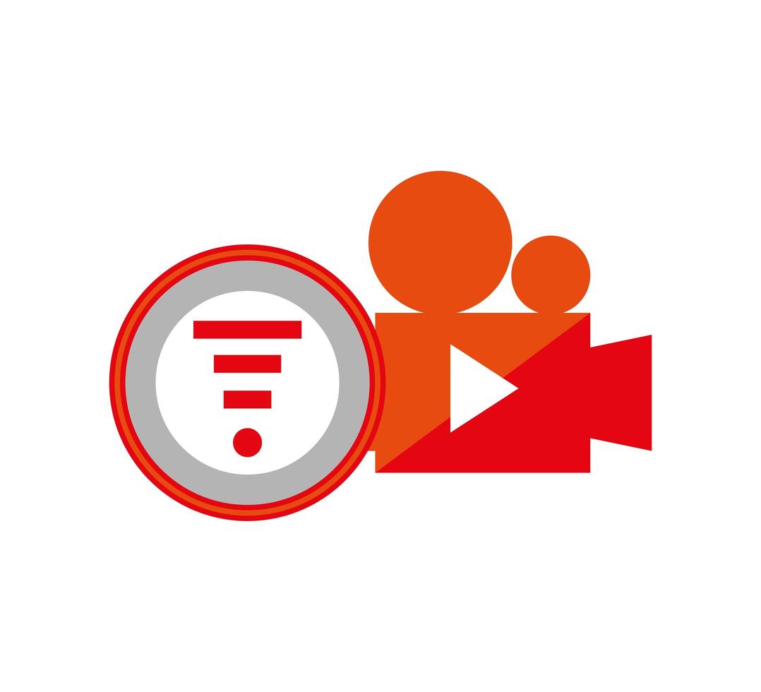 live streaming interface vector