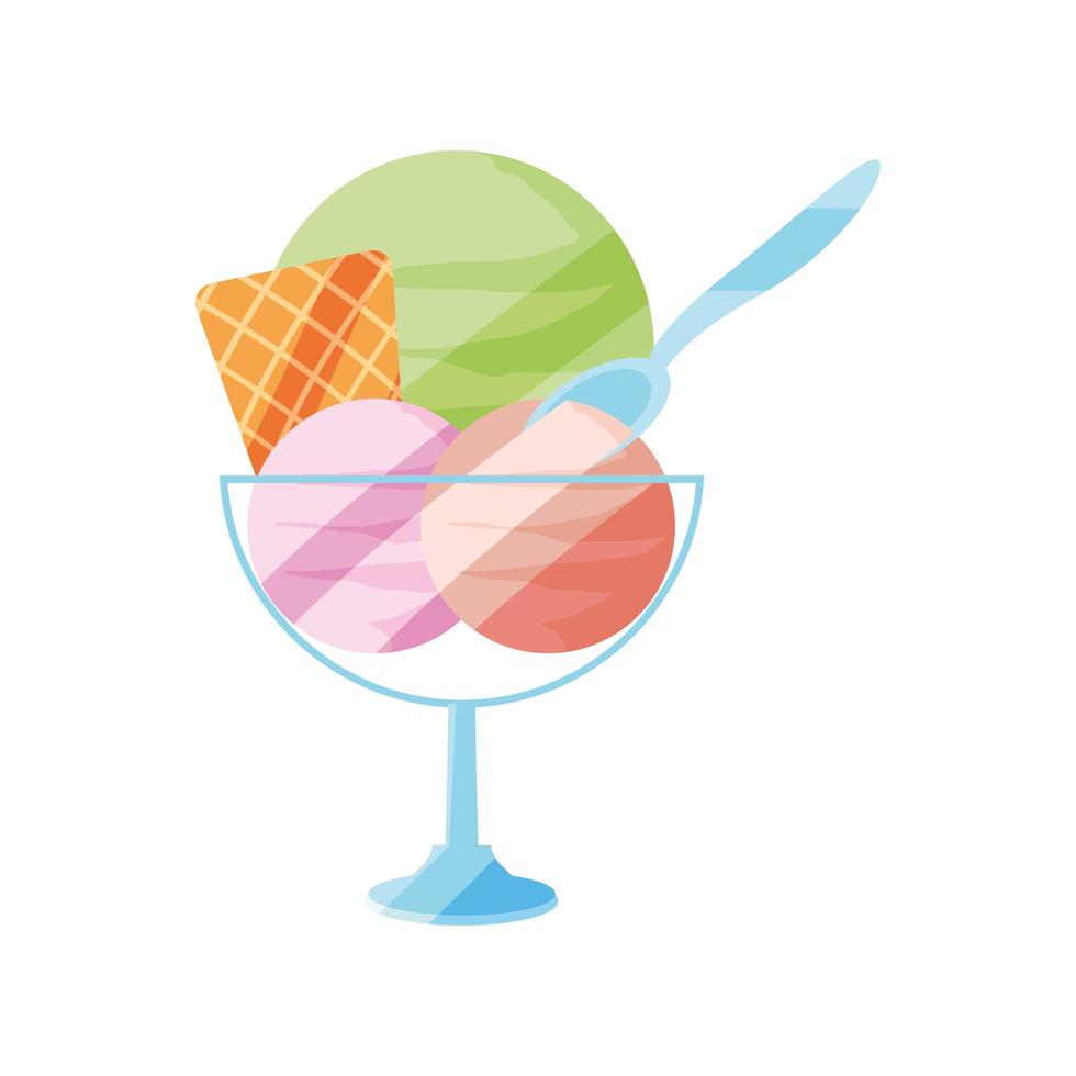 bolas de helado vector