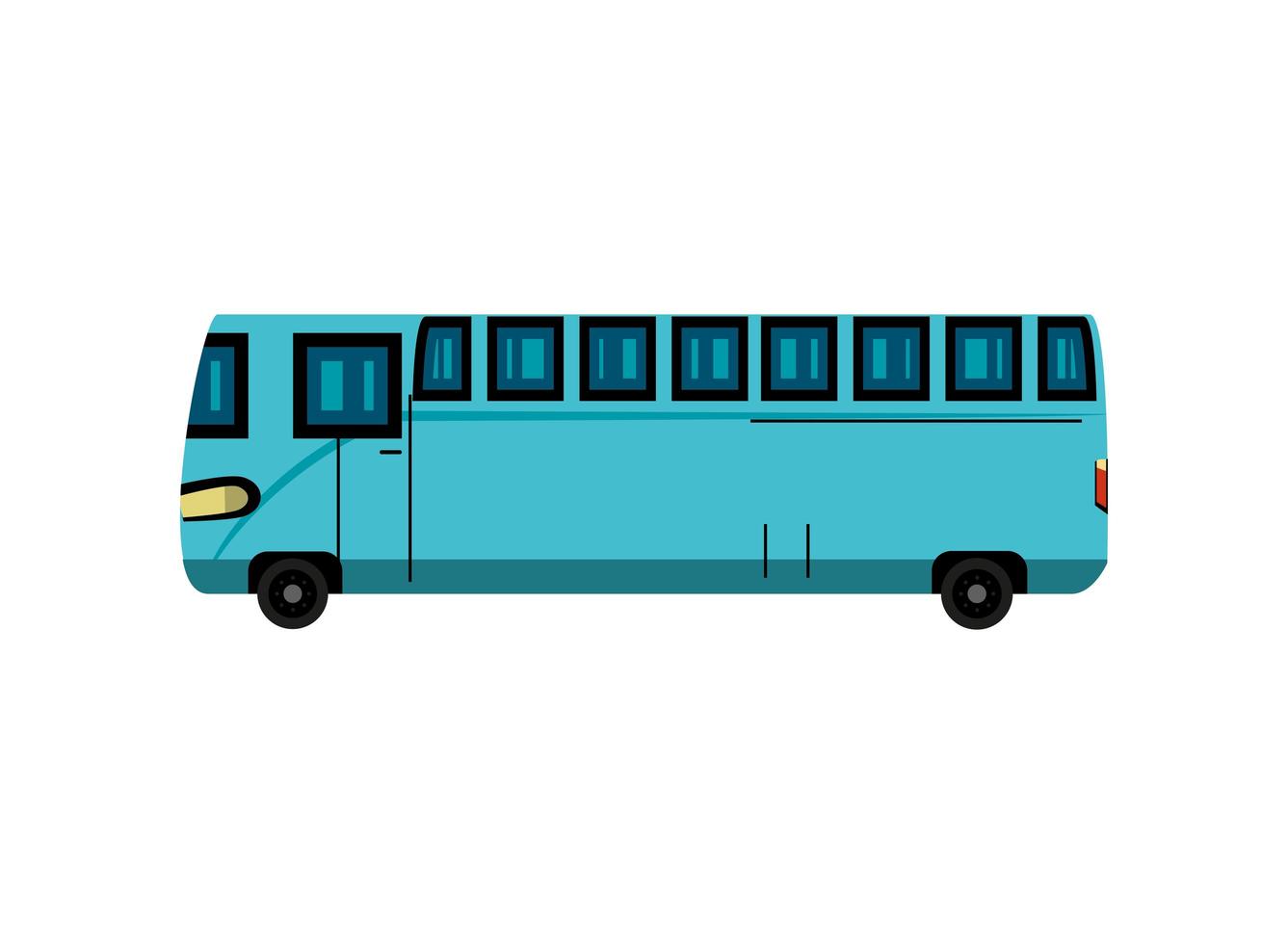 transporte de vehículos de autobús vector
