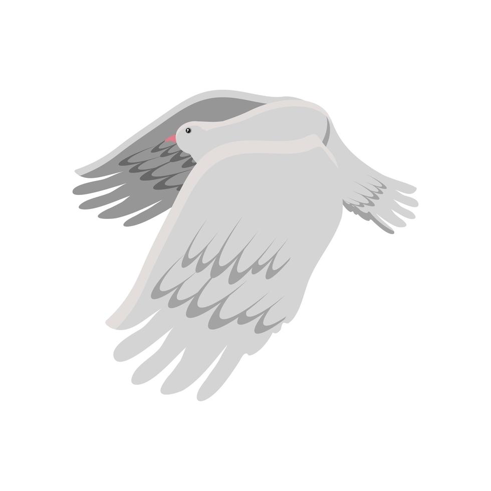 cute dove bird vector