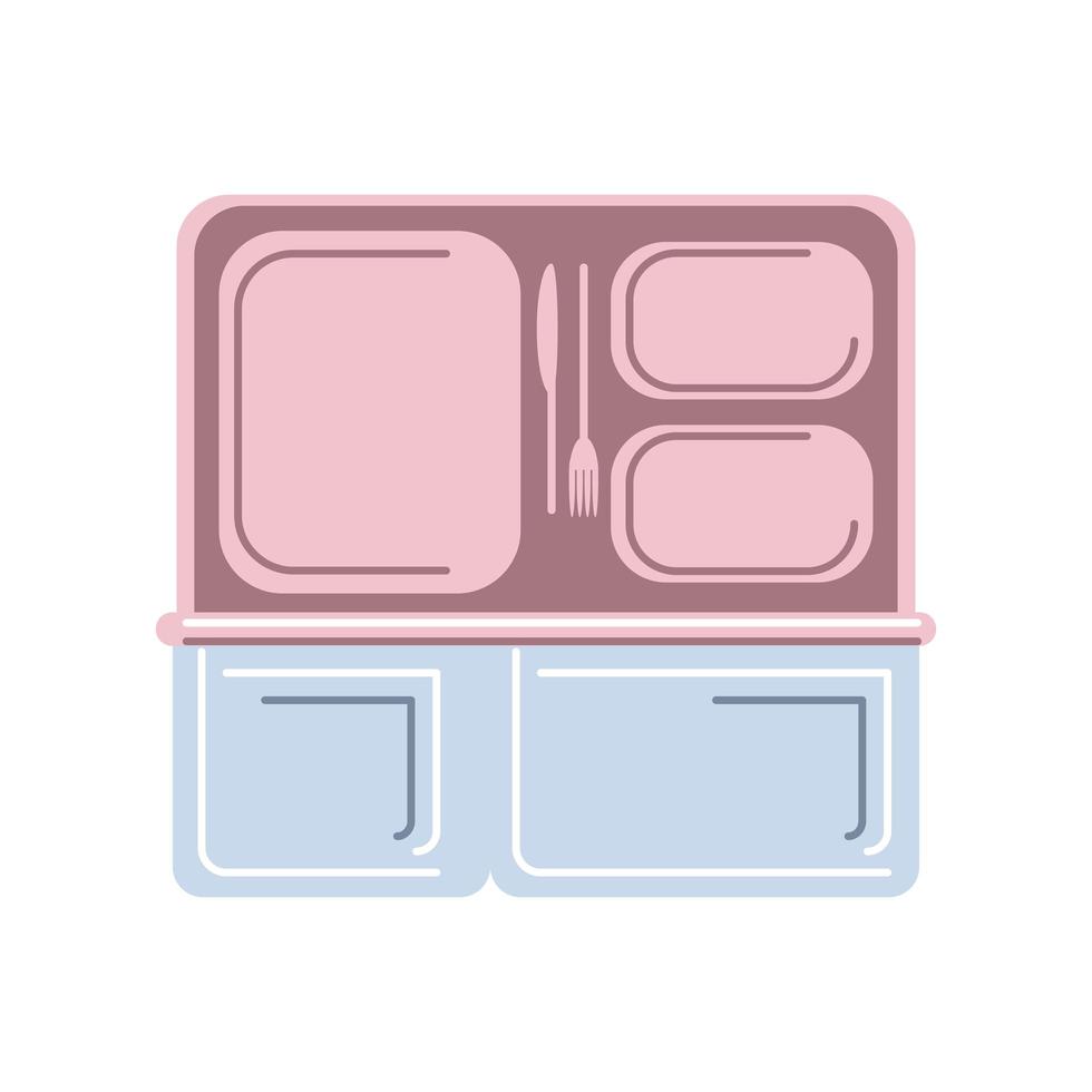 stainless food tray vector