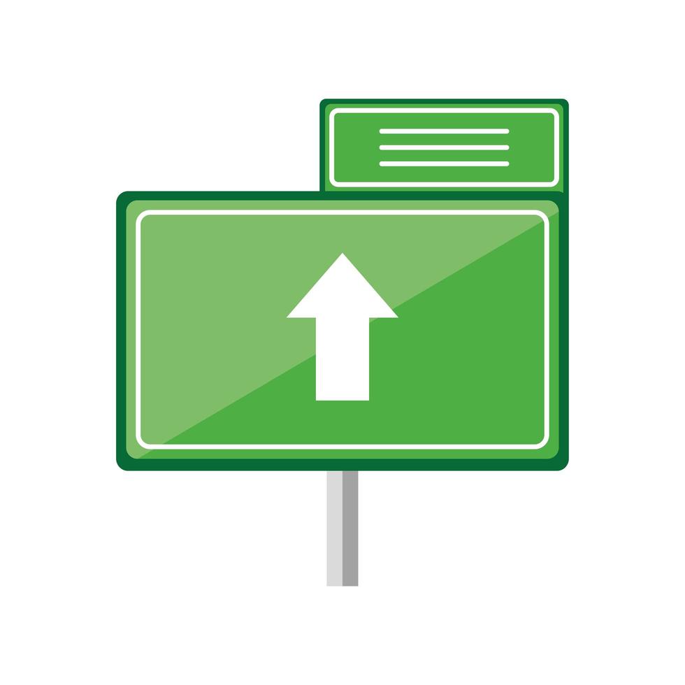 green traffic sign vector