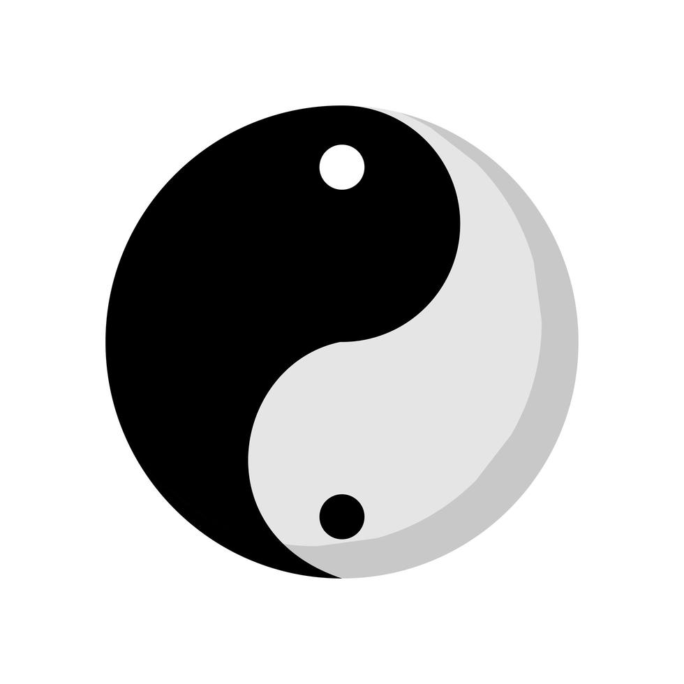 signo de yin yang vector