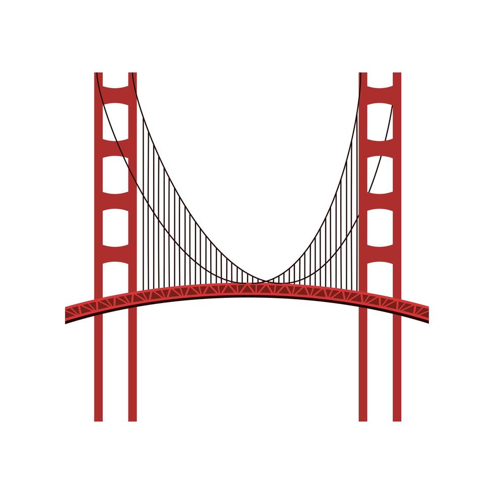 bridge structure architecture vector