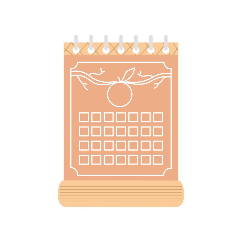 chuseok festive calendar vector