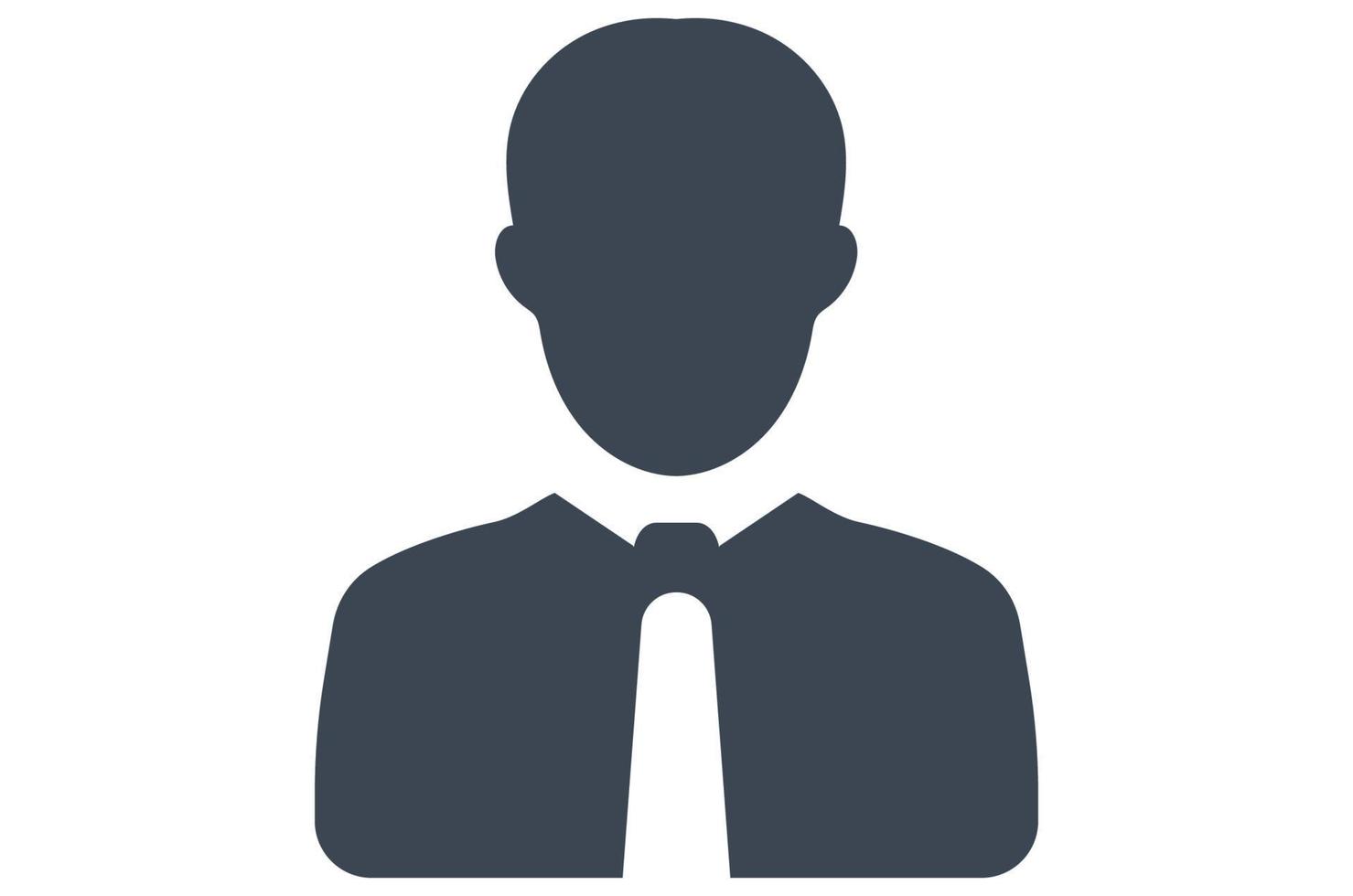 icono de hombre de negocios vector