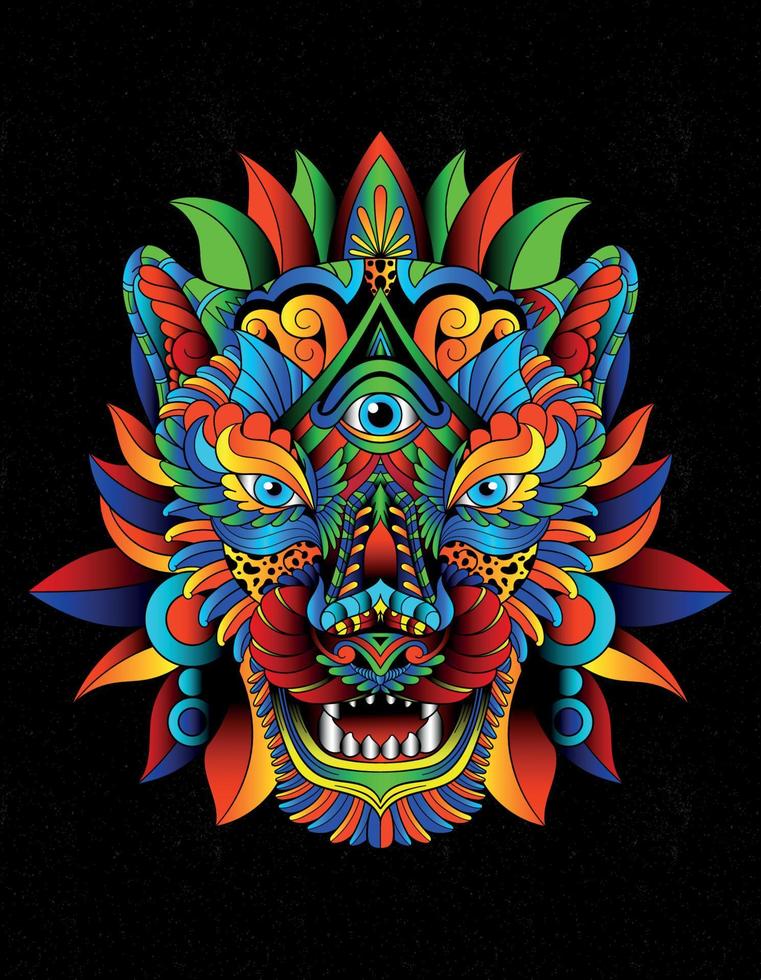 jaguar magic aztec vector