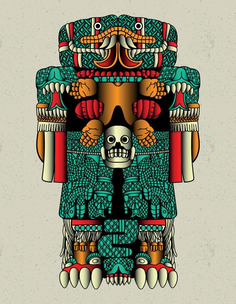 coatlicue aztec mother vector