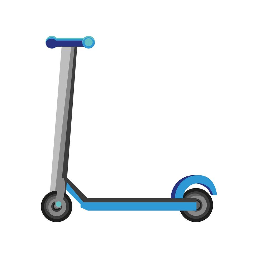 kick scooter ecological vector