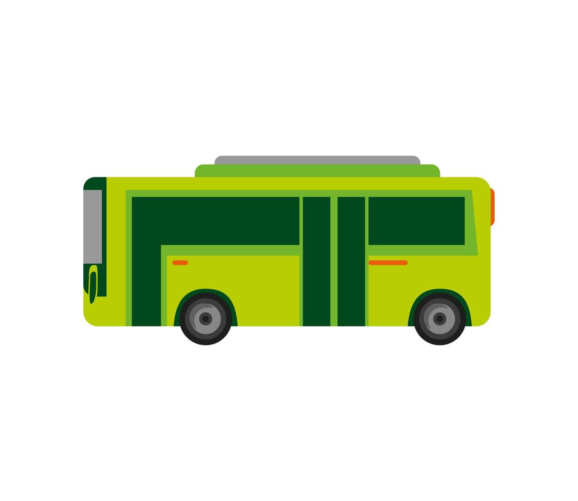 transporte en bus ecológico vector