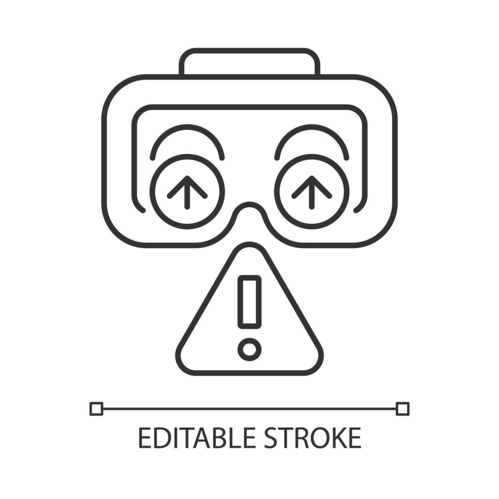 Use lenses protection linear manual label icon. Avoid scratches. Thin line customizable illustration. Contour symbol. Vector isolated outline drawing for product use instructions. Editable stroke