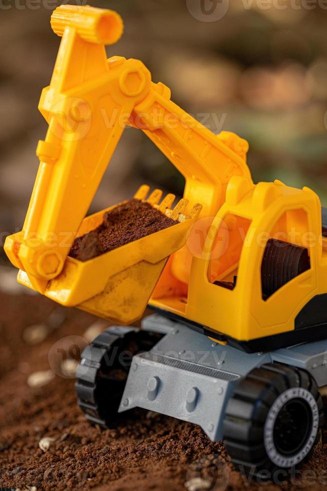 toy excavator miniature photo