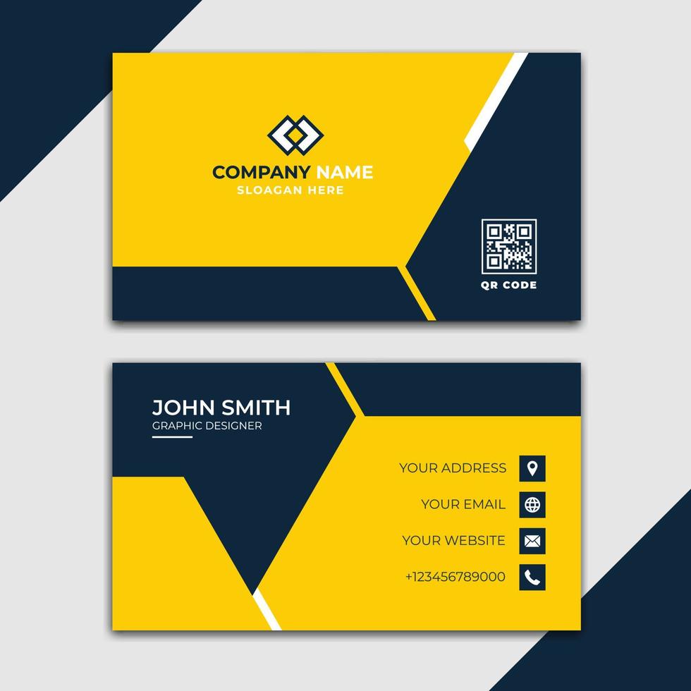 Creative modern business card template design vector