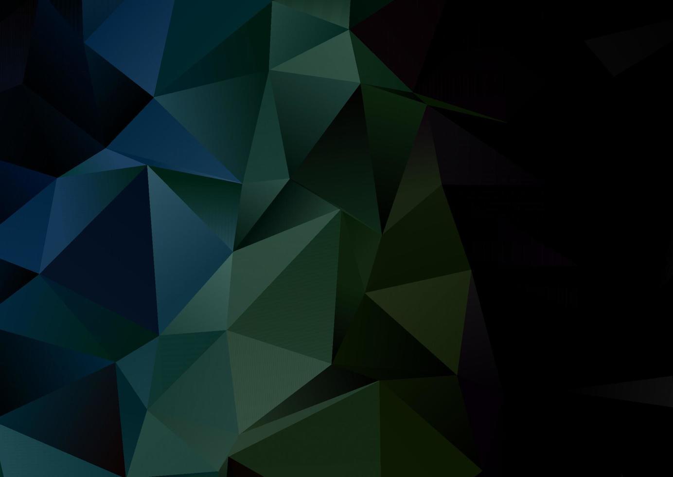 Dark low poly design background vector