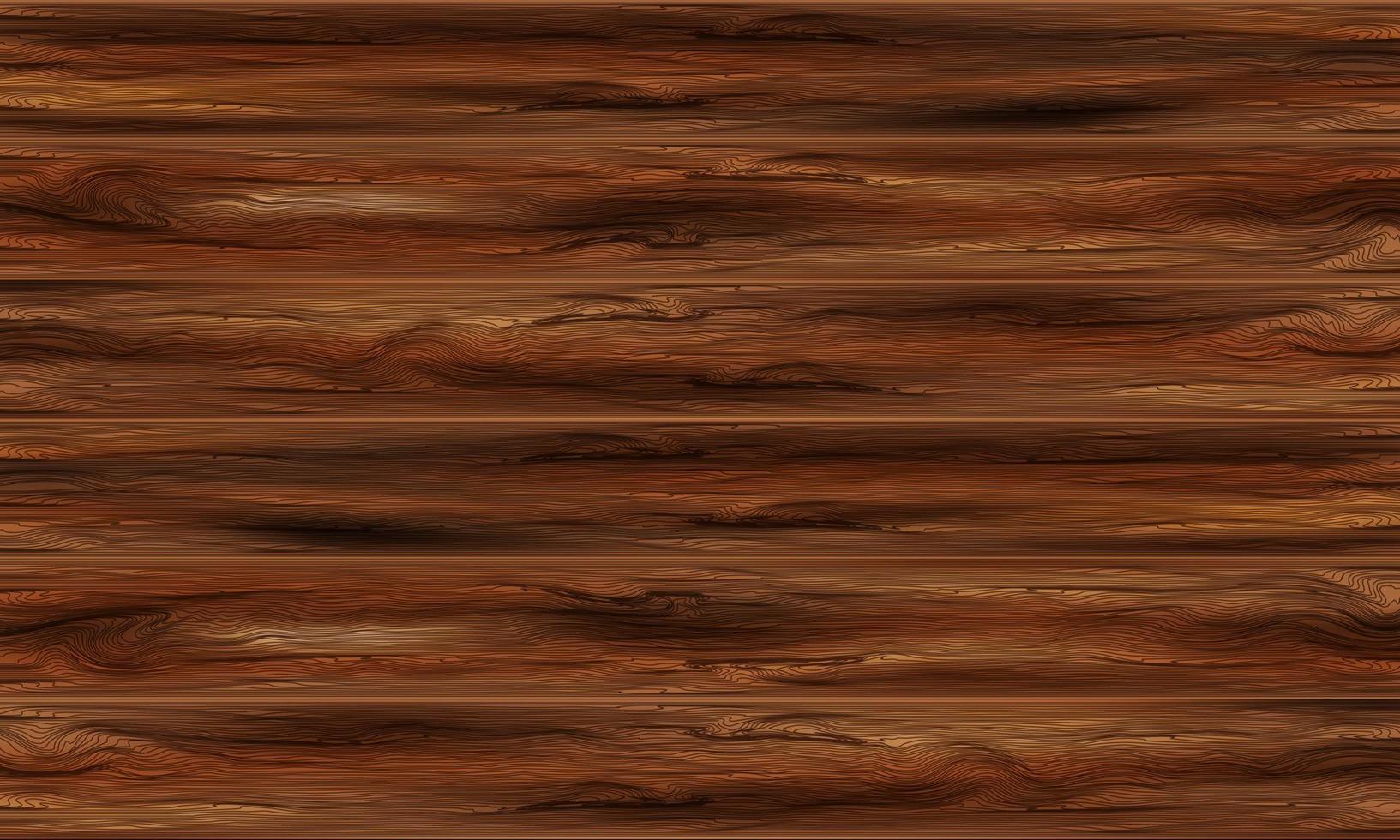 Realistic brown wood plank background vector