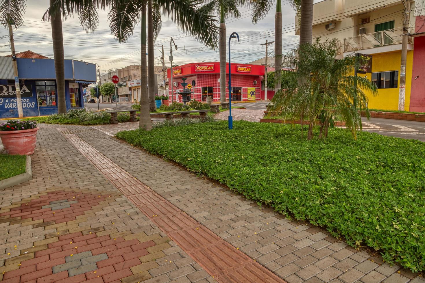 cassilandia, mato grosso do sul, brasil, 2021-plaza sao jose foto