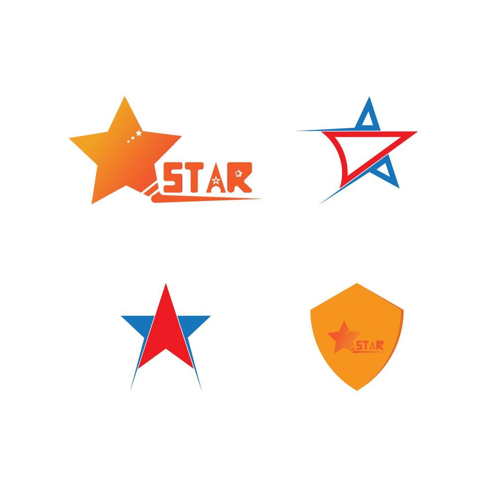 Star icon Template vector
