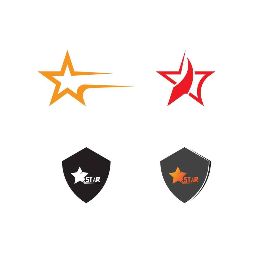 Star icon Template vector