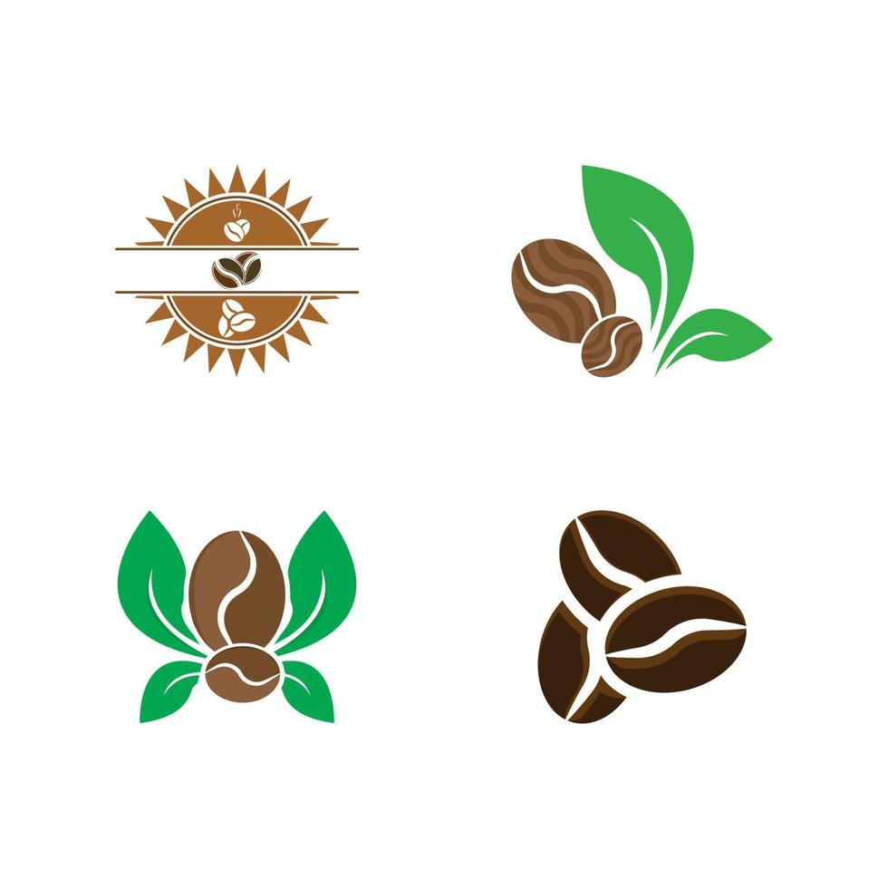 coffee bean icon vector