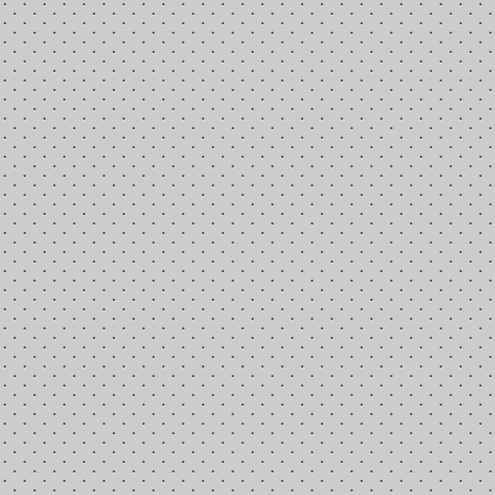 Grey seamless perforated pattern background vector