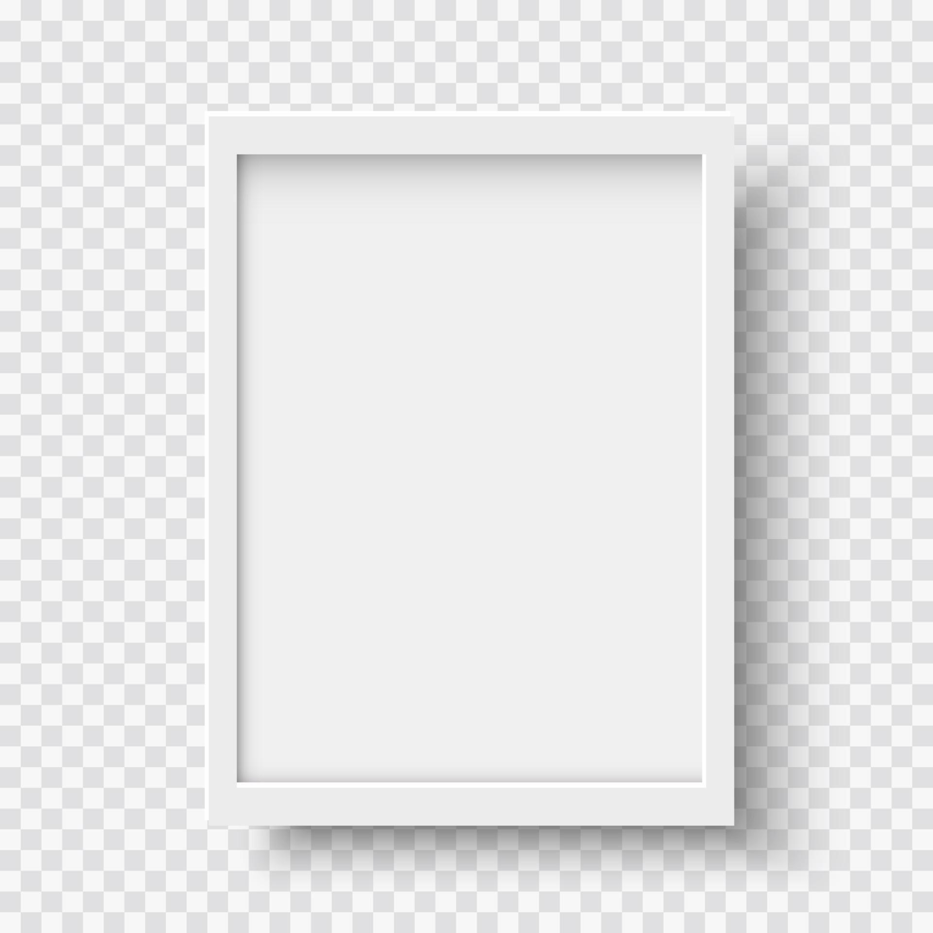White blank picture frame, realistic vertical picture frame, A4 3776263