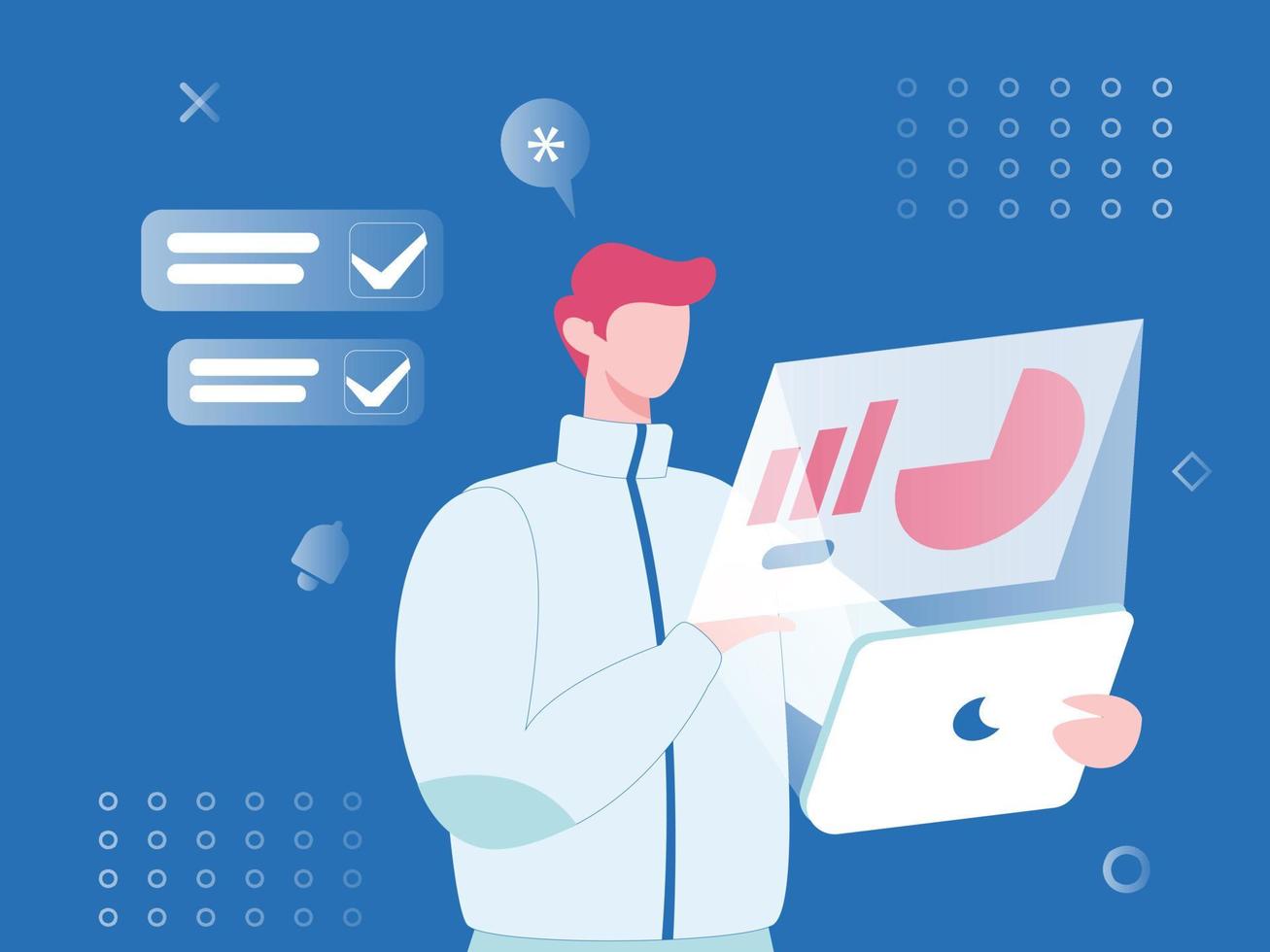 Business marketing concept illustration vector