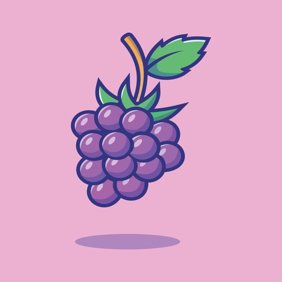 grapes fruit - vector art
