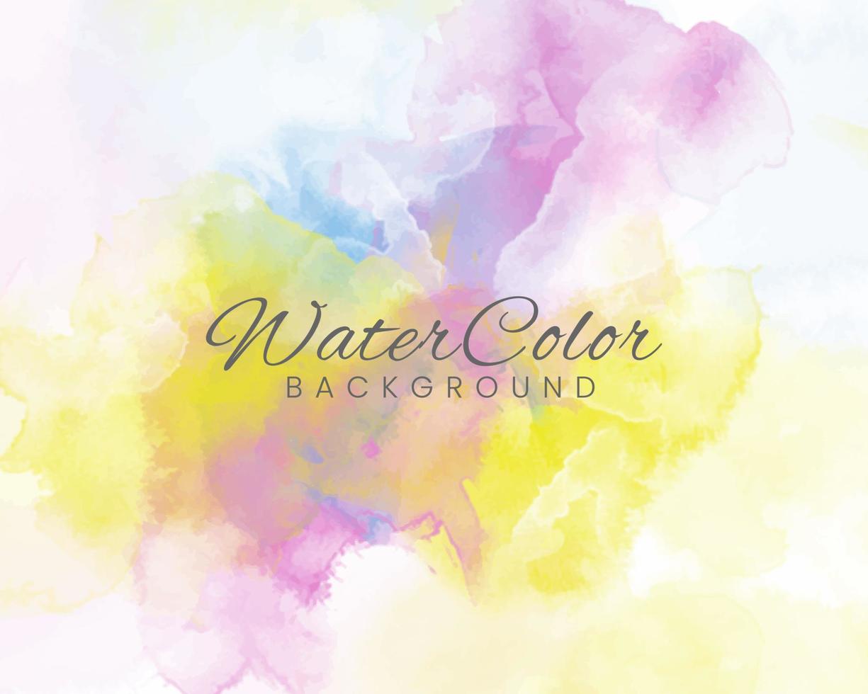 Abstract colorful watercolor for background. vector