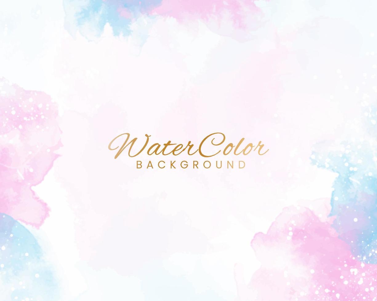 Abstract colorful watercolor for background. vector