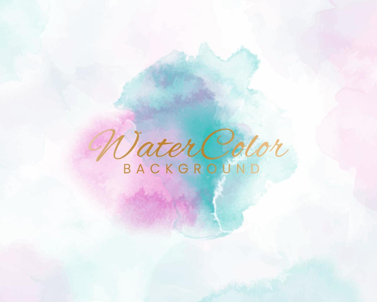 Abstract colorful watercolor for background. vector
