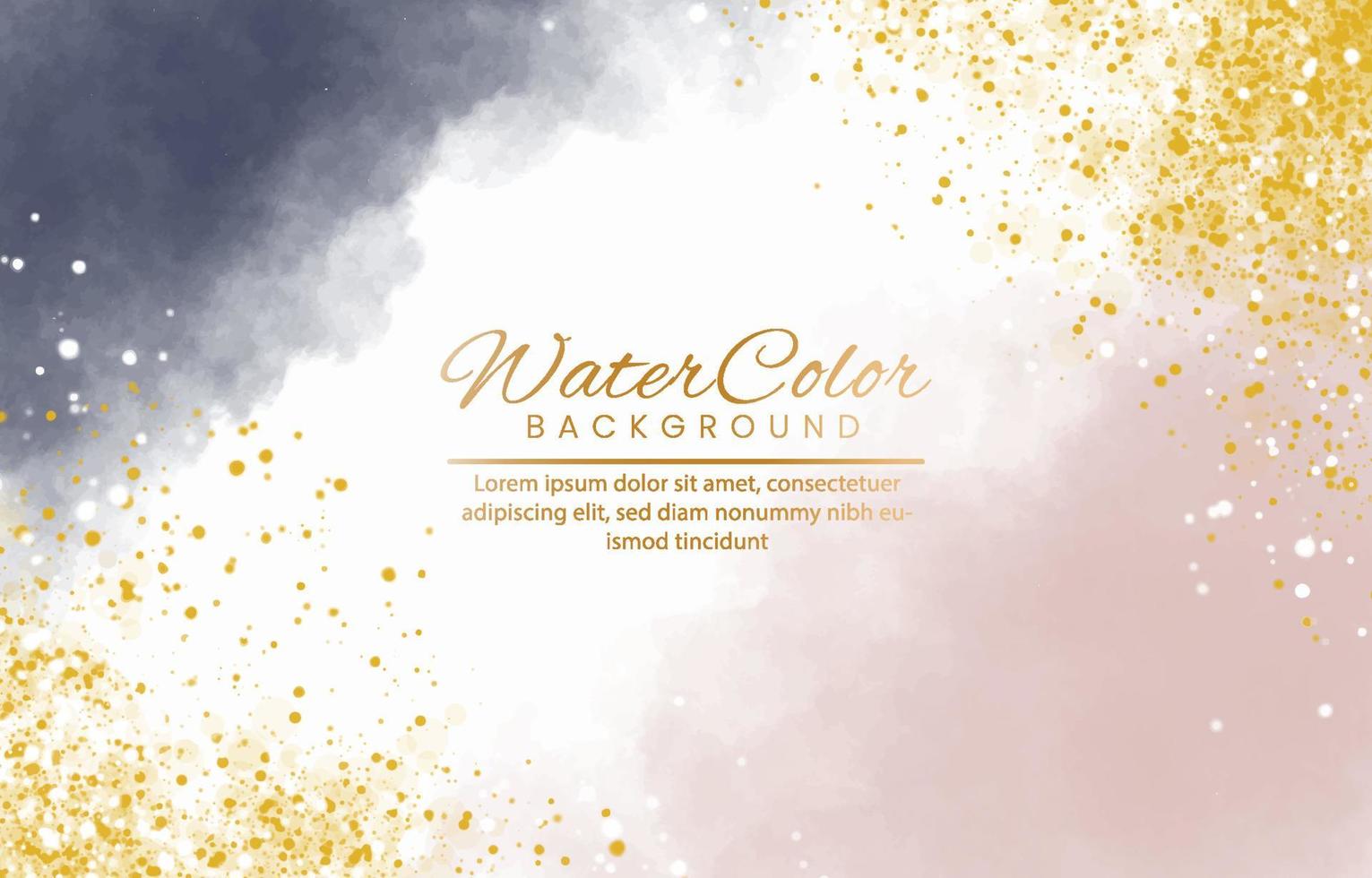 Abstract colorful watercolor for background. vector