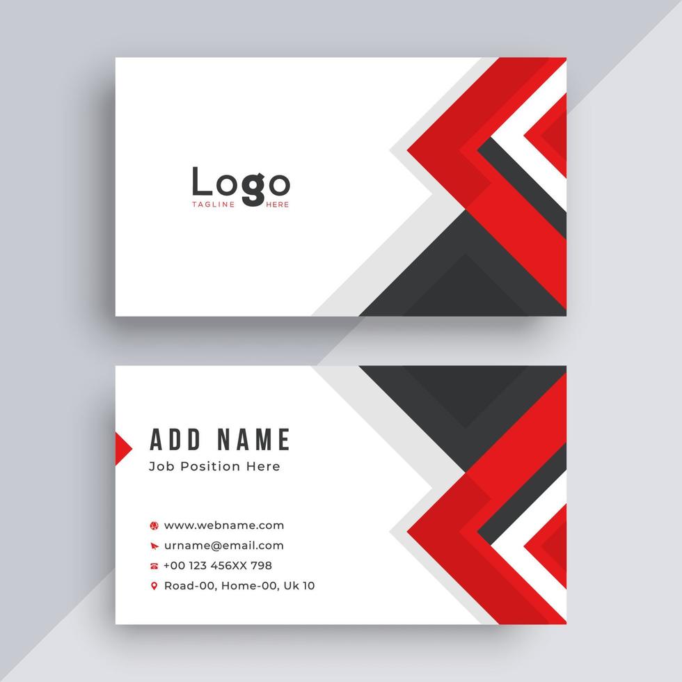 Modern business card design vector