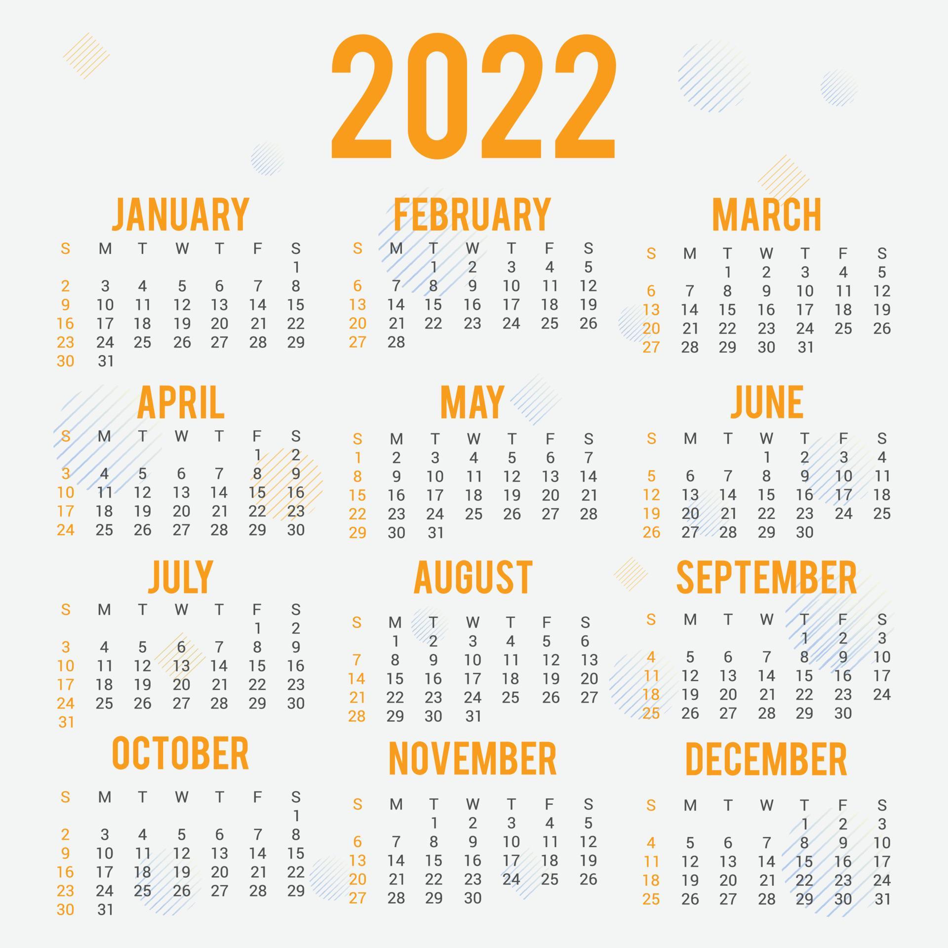 Yearly Calendar Template 3777471 Vector Art at Vecteezy Yearly Calendar Template 3777471 Vector Art at Vecteezy