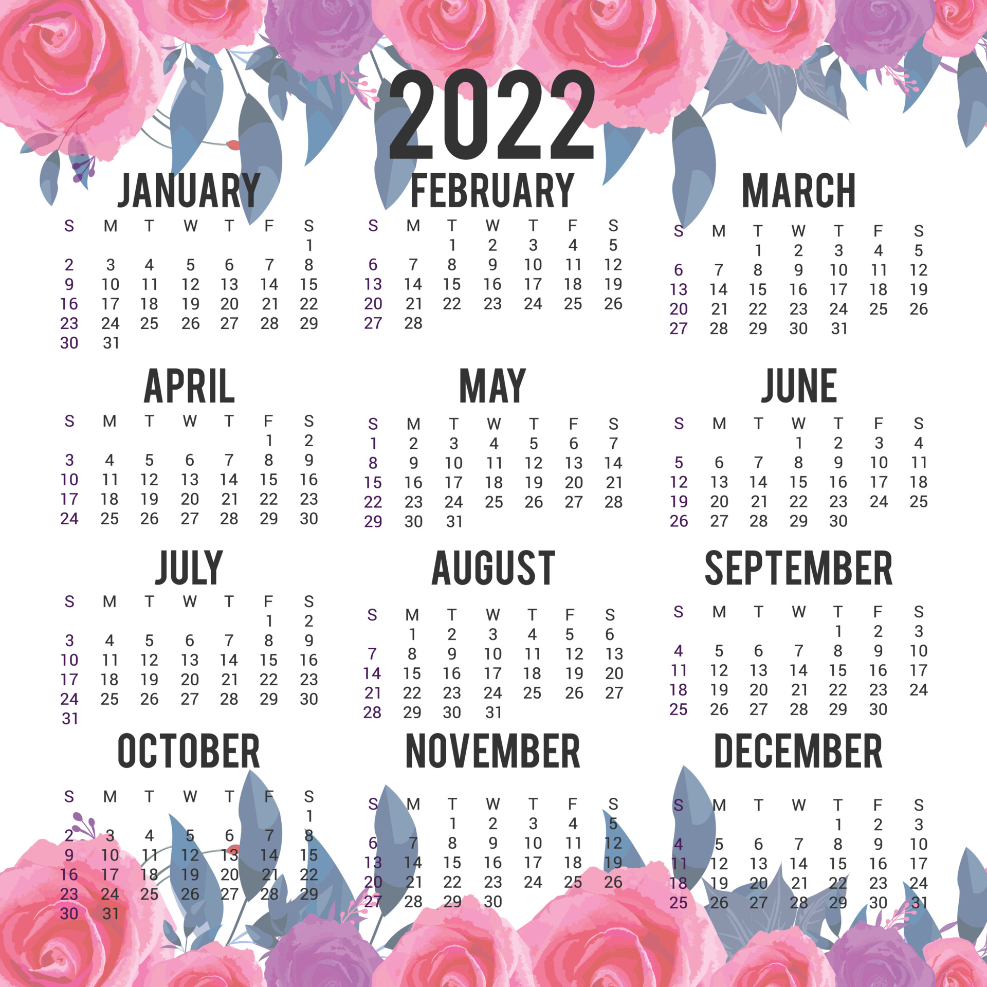new year yearly calendar 2022 template 3777483 vector art at vecteezy