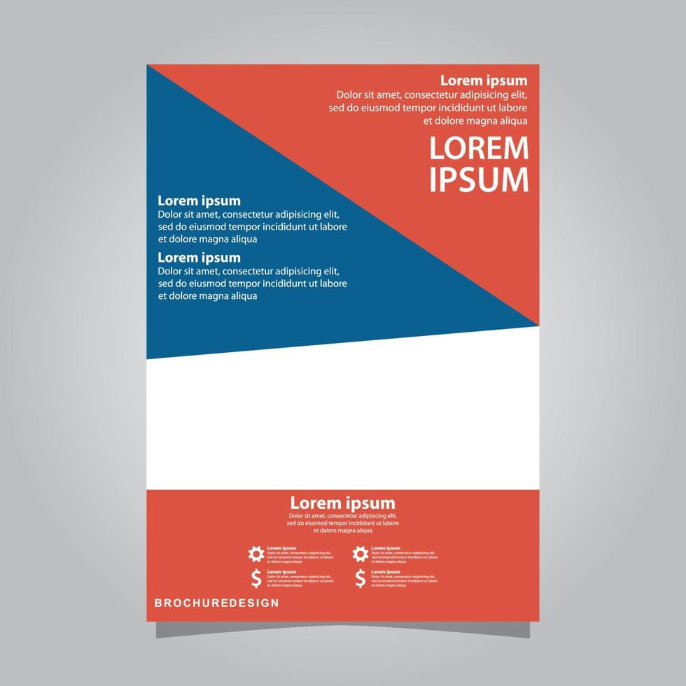 plantilla de diseño de portada de libro corporativo vector