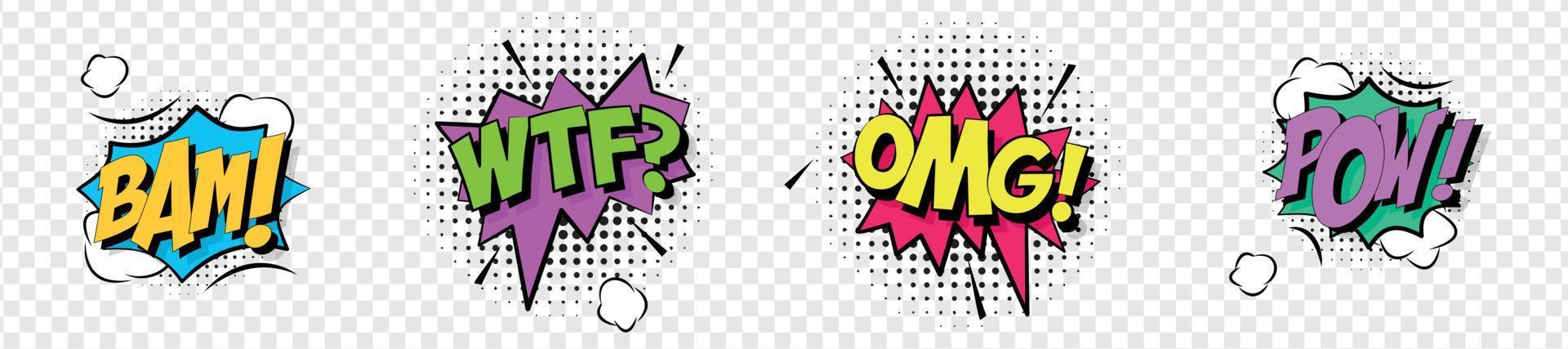 Comic Speech Bubbles vector