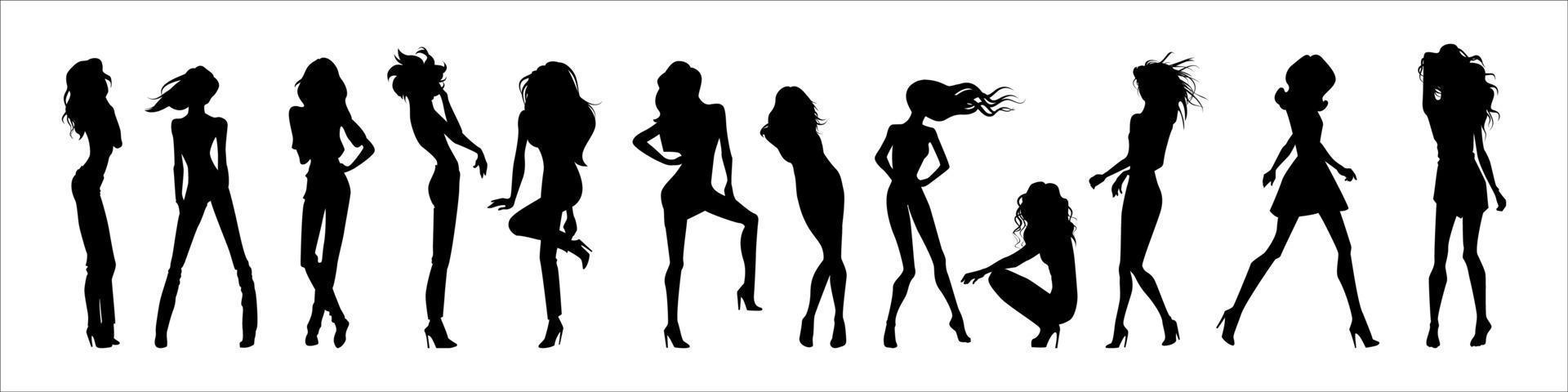 High Quality Women Silhouettes vector