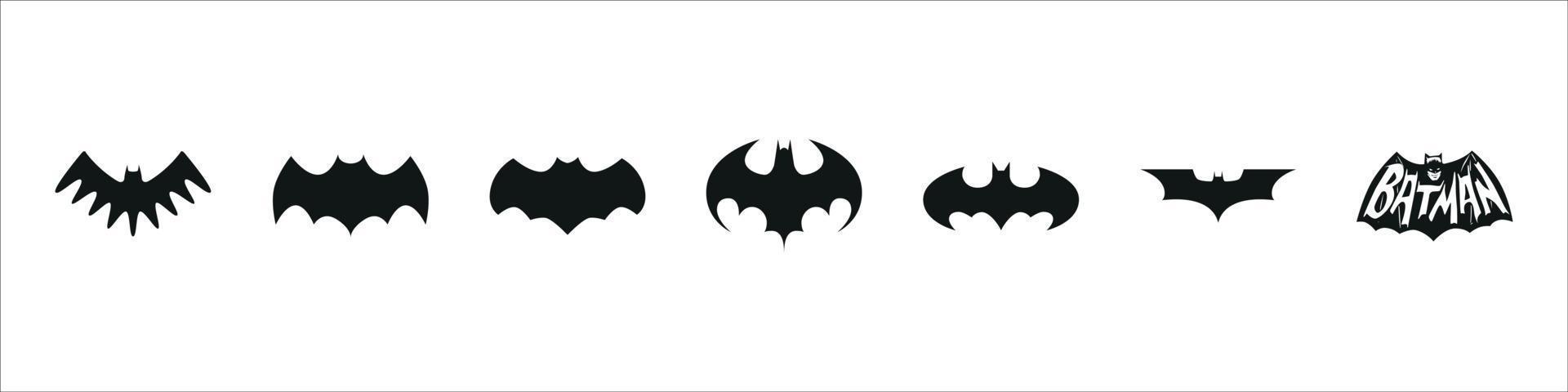 Bats Silhouettes Vector