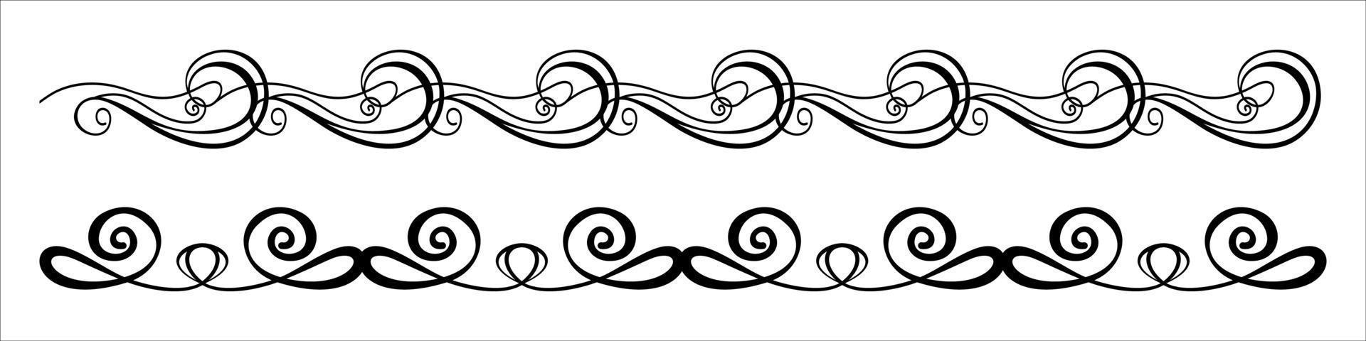 Collection Calligraphic And Flourishes Elements vector