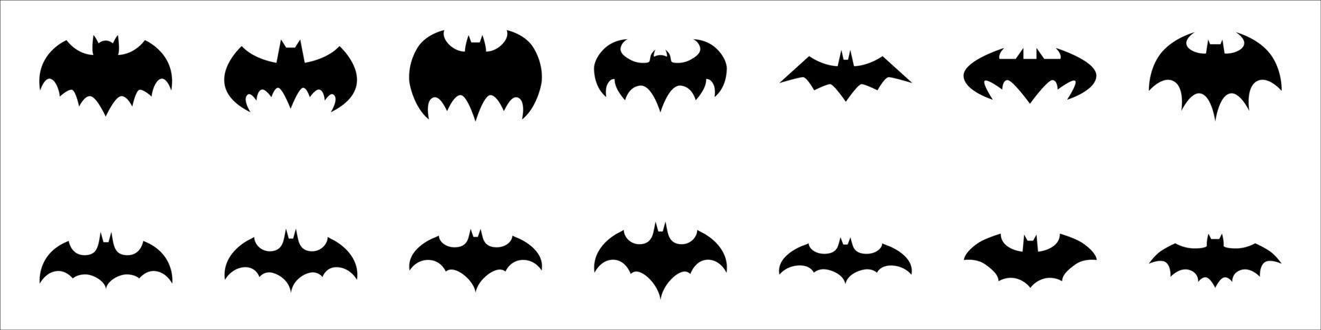 Collection of bats vector