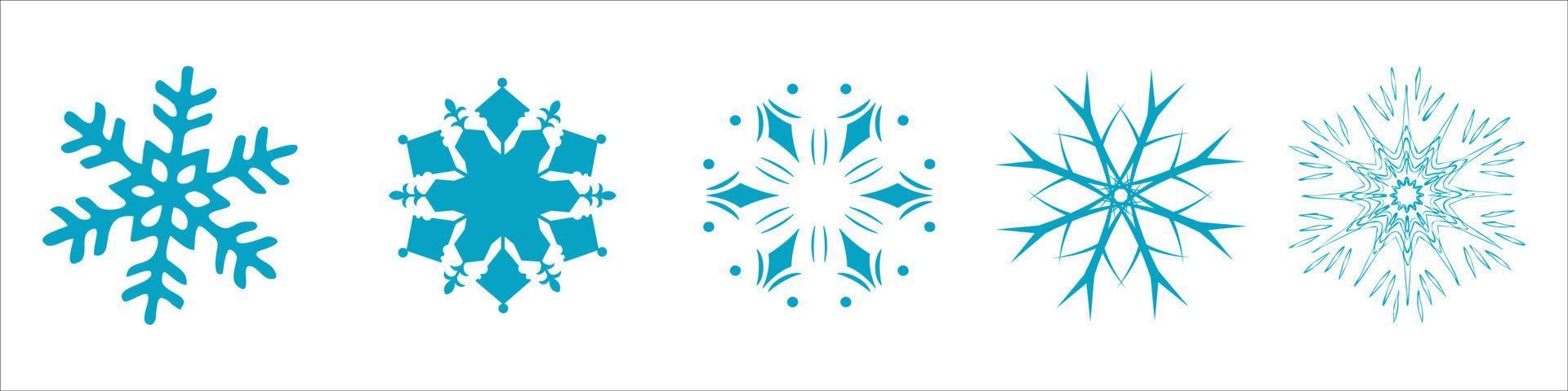 Snowflakes Collection vector