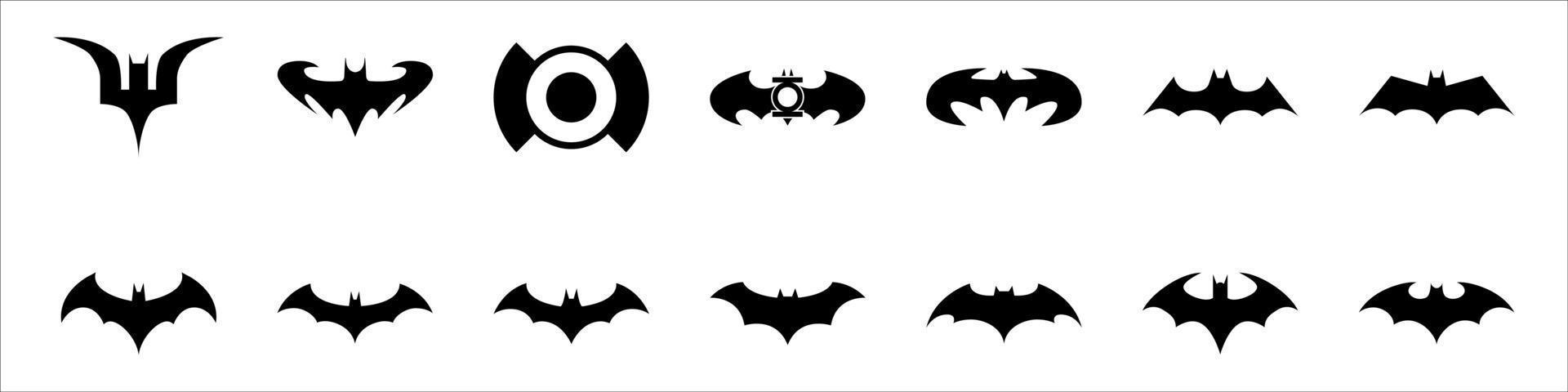 Collection of bats vector