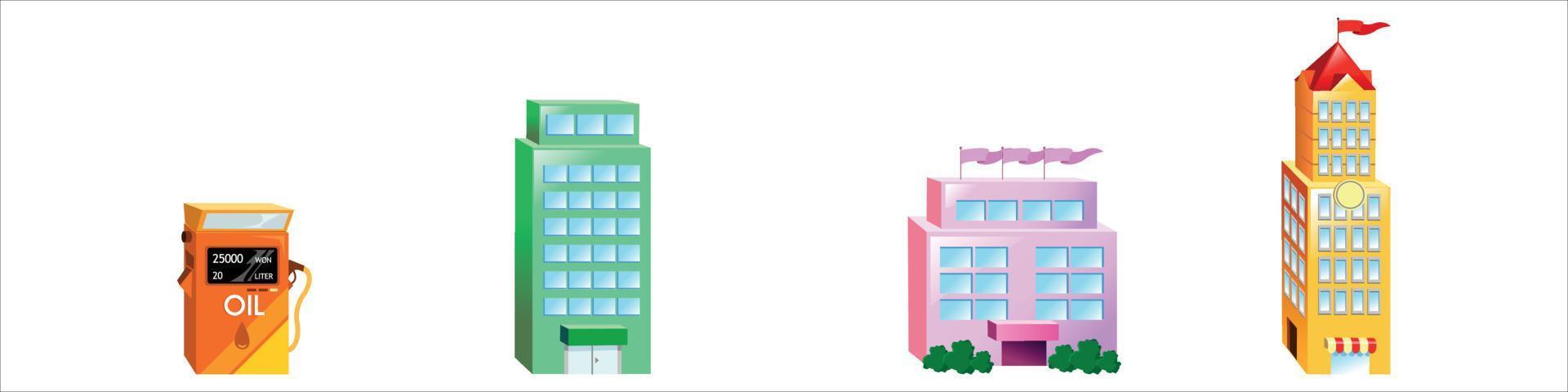 Big urban set vector