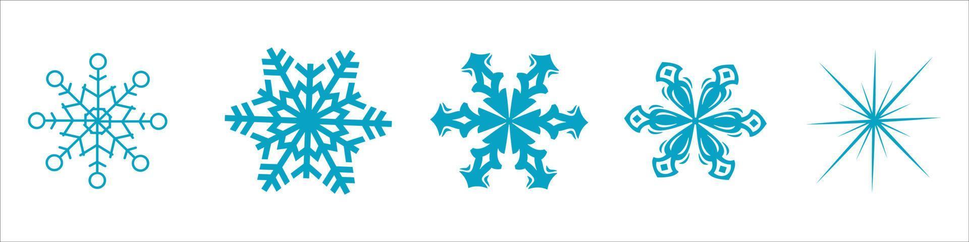 snowflakes set vector eps 10