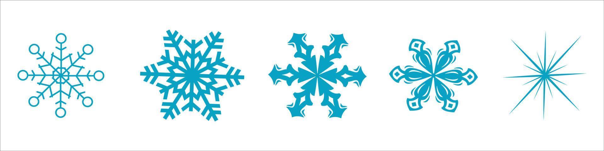 copos de nieve, conjunto, vector, eps, 10 vector