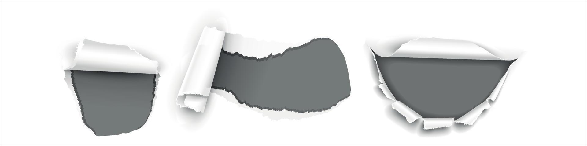 Torn Paper Realistic Vector eps 10