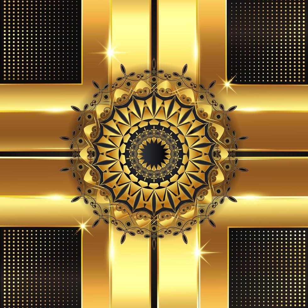 abstract geometric 3d background with realistic gold effect vector